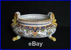 Antique French Faience jardiniere by Henri Delcourt late19th/20th century