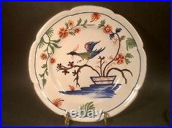 Antique French Fainece Hand Painted Plate