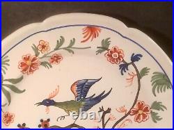 Antique French Fainece Hand Painted Plate