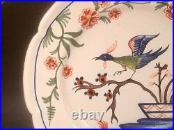 Antique French Fainece Hand Painted Plate