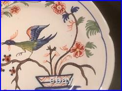 Antique French Fainece Hand Painted Plate