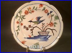 Antique French Fainece Hand Painted Plate