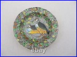 Antique French Gien Rambouillet Salad Plate Partidges Hunting Scene J. Bertholle