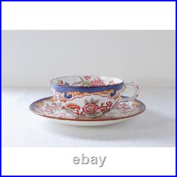 Antique French Sarreguemines Minton Cup & Saucer Lavender