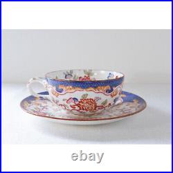 Antique French Sarreguemines Minton Cup & Saucer Lavender