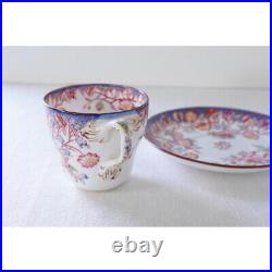 Antique French Sarreguemines Minton Cup & Saucer Lavender