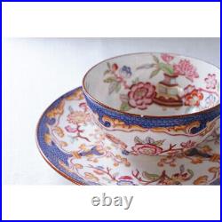 Antique French Sarreguemines Minton Cup & Saucer Lavender