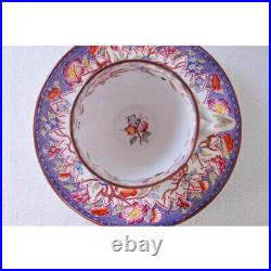 Antique French Sarreguemines Minton Cup & Saucer Lavender