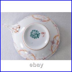 Antique French Sarreguemines Minton Cup & Saucer, Violet