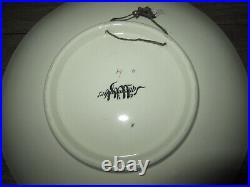 Antique French faience Sarreguemines plate, Lohengrin opera Richard Wagner