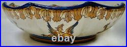 Antique Gien French Centerpiece Serving Bowl 10.5 Very Good Antique Condition