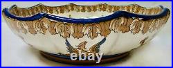 Antique Gien French Faience Serving Bowl 10.5D Very Good Antique Condition