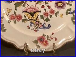 Antique Hand Painted Cornucopia and Floral French Plate c. 1800's