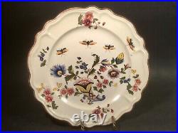 Antique Hand Painted Cornucopia and Floral French Plate c. 1800's