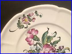 Antique Hand Painted French Faience Plate c1890-1920