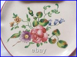 Antique Hand Painted French Faience Serving Plate c. 1800's