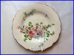 Antique Hand Painted French Faience Wall Plate c1800s