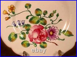 Antique Hand Painted French Faience Wall Plate c1800s