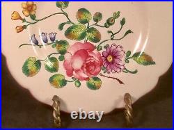 Antique Hand Painted French Faience Wall Plate c1800s