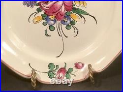 Antique Hand Painted French Faience Wall Plate c1890-1920