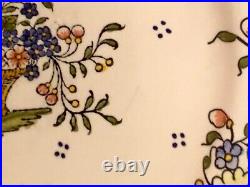 Antique Hand Painted Rouen French Faience Wall Platter