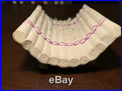 Antique LUNEVILLE Faience Majolica Pottery ASPARAGUS CRADLE TRAY BOWL Plate