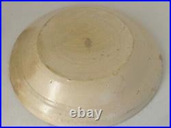 Antique Lg. Country French / Italian Faience Pasta Plate / Bowl 15 3/8 diameter