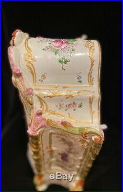 Antique Marseille French Faience miniature Armoire or Jewelry Casket Honoré Savy