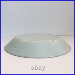 Antique Nevers faience earthenware French Revolution motto dish bowl angel