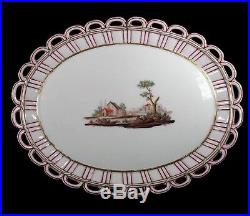Antique Niderviller French Faience Reticulated Plate c. 18th Century