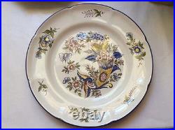 Antique Plate French Faience Handpainted Plate by Pierre Dubois c. 1920