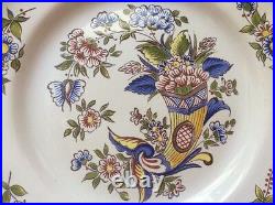 Antique Plate French Faience Handpainted Plate by Pierre Dubois c. 1920