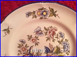 Antique Plate French Faience Handpainted Plate by Pierre Dubois c. 1920