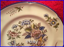 Antique Plate French Faience Handpainted Plate by Pierre Dubois c. 1920