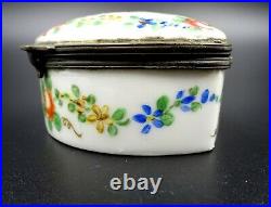 Antique Porcelain Snuff Box-French Faience, 1780's