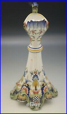 Antique Rouen French Faience Ewer Pitcher 9.1/2