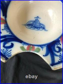 Antique and Collectible French Faience Barbers Bowl, Shaving Bowl, Circa 1800