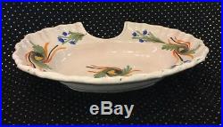 Antique early 19th Century French Faience Barber Bleeding Bowl YSL Estate