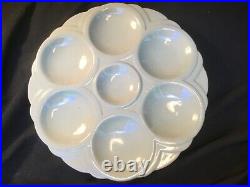 Art Deco French Faience Oyster Plate Digoin& Sarreguemines