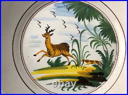 Assiette Faience Régionale Polychrome Earthenware antique french