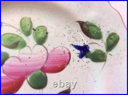 Butter Pat Antique Hand Painted French Faience Butter Pat c1800-1880