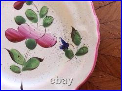 Butter Pat Antique Hand Painted French Faience Butter Pat c1800-1880