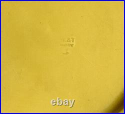 C. 1800 Yellow French Tin Glaze Earthenware Faience Plate-creil-montereau