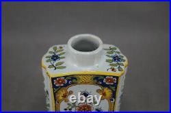 Charles Fourmaintraux Desvres Hand Painted French Faience Tea Caddy C. 1863-1900