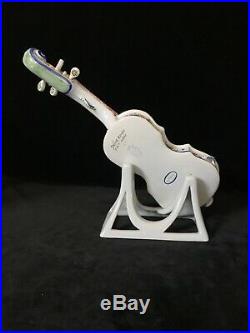Desvres ROUEN VIOLIN & STAND Antique French Faience II Geo Martel 11.6 in. C1920