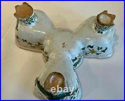 Early Antique Moustiers French Faience Cow c. 1763
