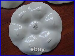 FOUR THREE FRENCH PLATES OYSTER SHELLS FAIENCE MAJOLICA SARREGUEMINES 1920s