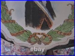 Fernand Rumèbe (1875-1952)antique Faience French Revolution Plate Portrait Pache