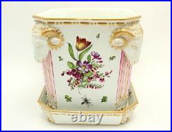 Fine Antique French Marseille Faience Pottery Planter & Dish