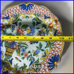 Fourmaintraux Freres Desvres French Faience Pottery Charger 19th Century